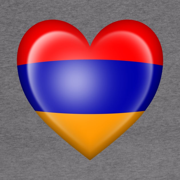 Armenian Heart Flag by jeffbartels